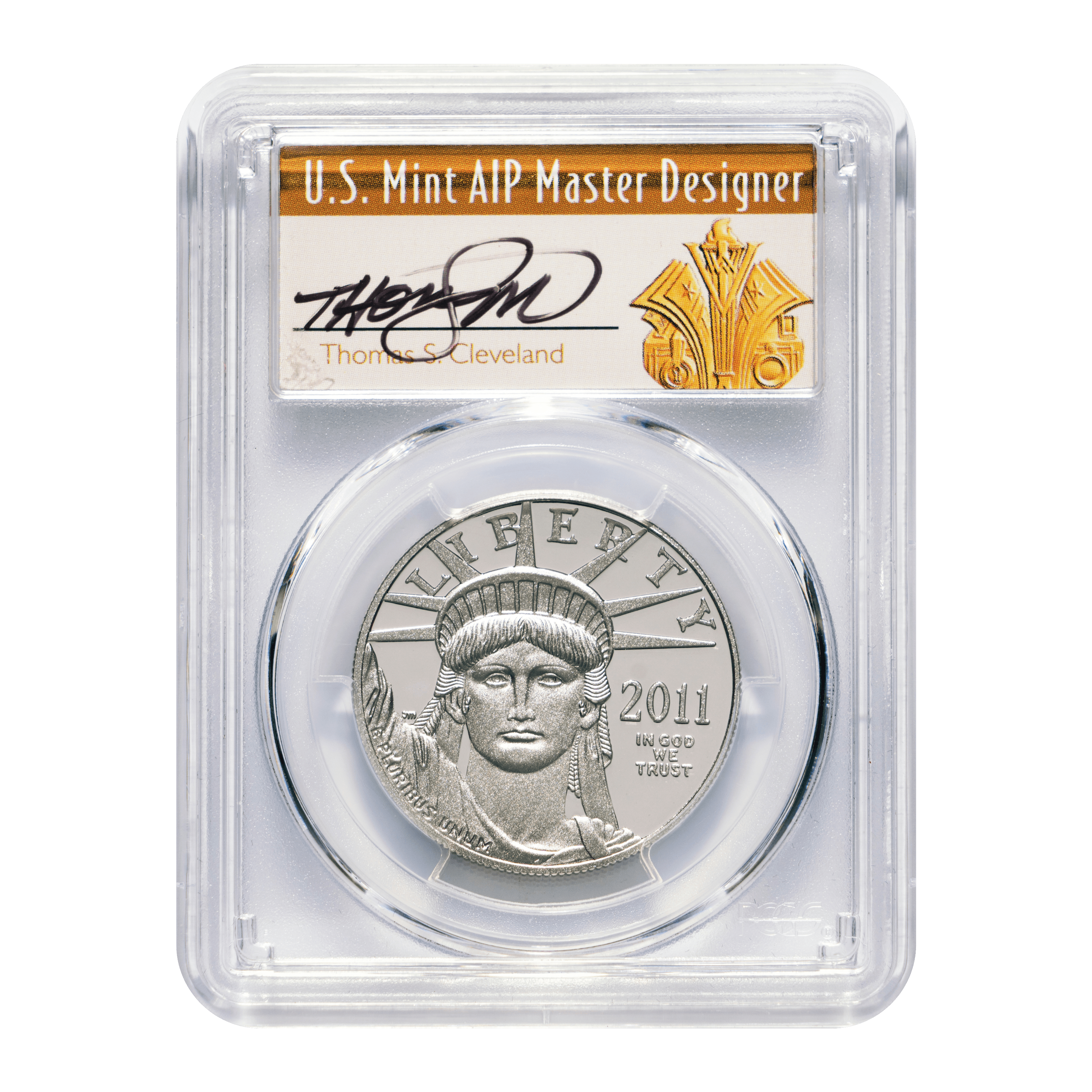 2011 W $100 Platinum Statue of Liberty Proof Eagle